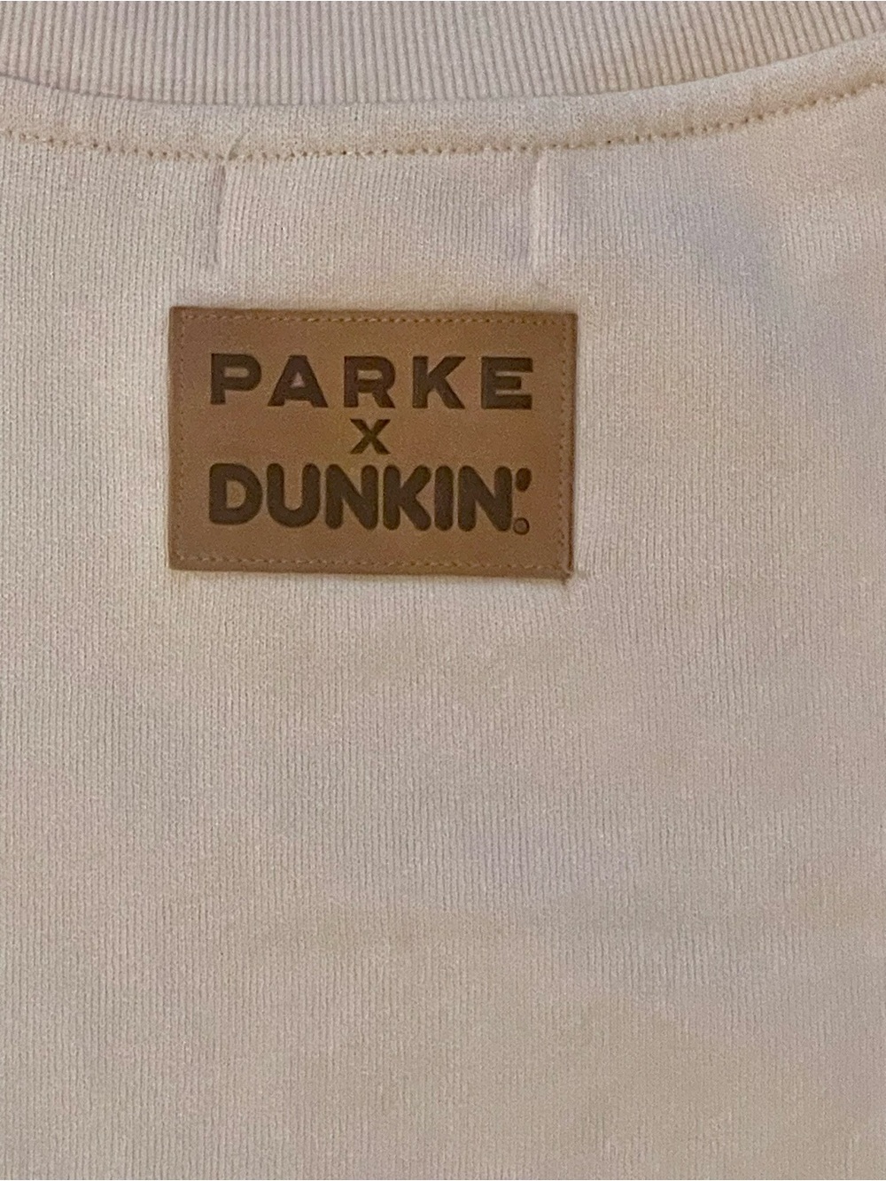 PARKE x Dunkin’ Varsity Mockneck Sweatshirt S/M + Tumbler RARE - Picture 7 of 8